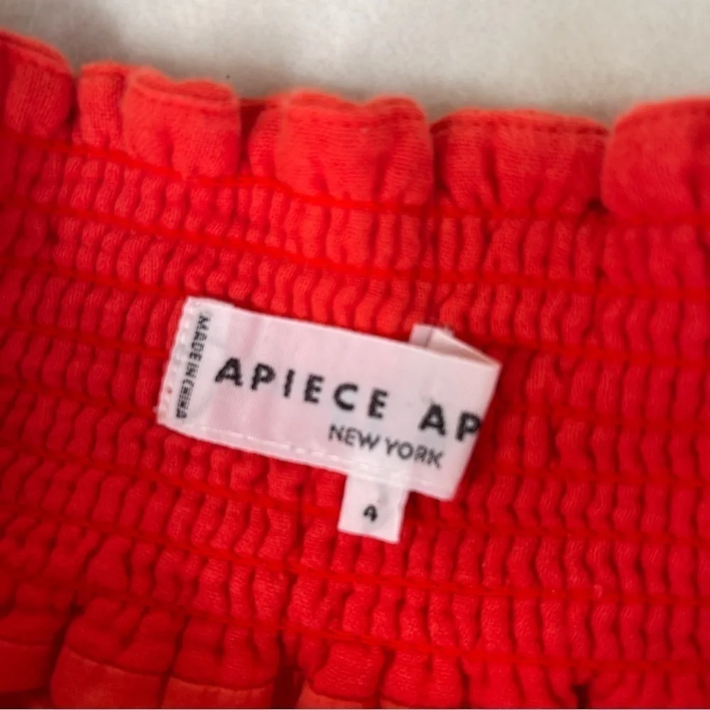 Apiece Apart crop smocked